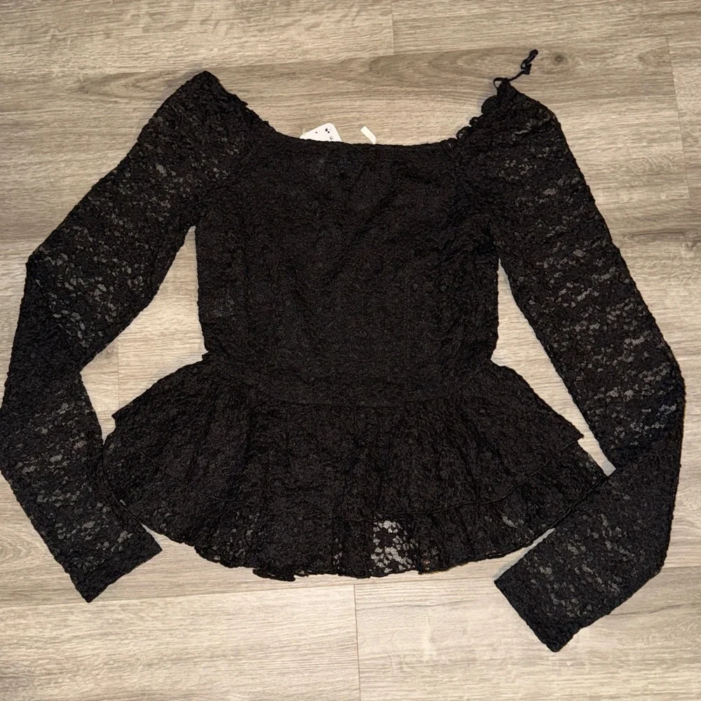 Free People Stella long sleeve top